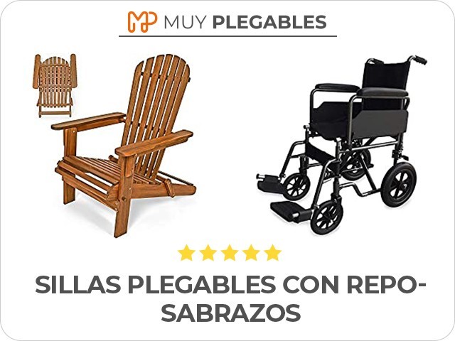 sillas plegables con reposabrazos