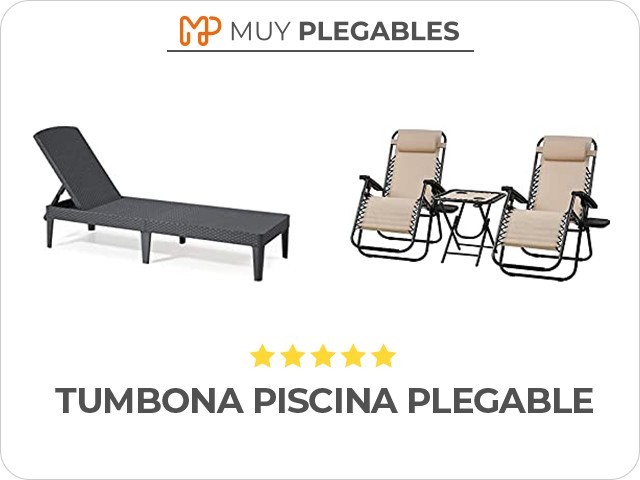 tumbona piscina plegable