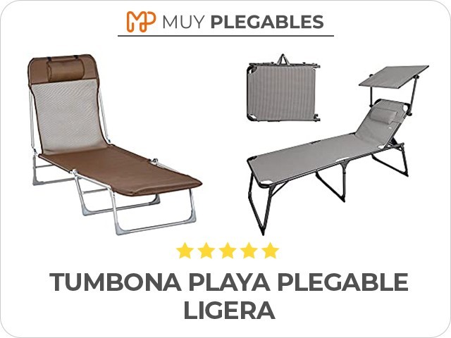 tumbona playa plegable ligera