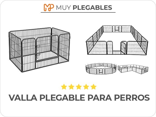 valla plegable para perros