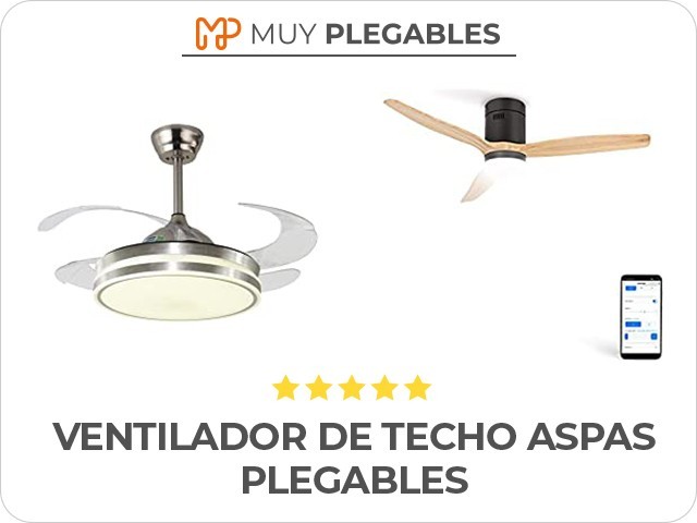 ventilador de techo aspas plegables