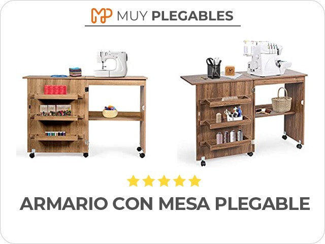 armario con mesa plegable