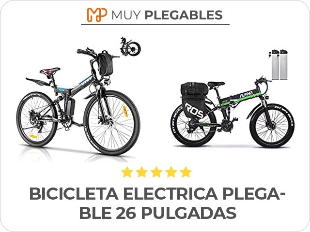 bicicleta electrica plegable 26 pulgadas