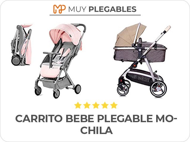 carrito bebe plegable mochila