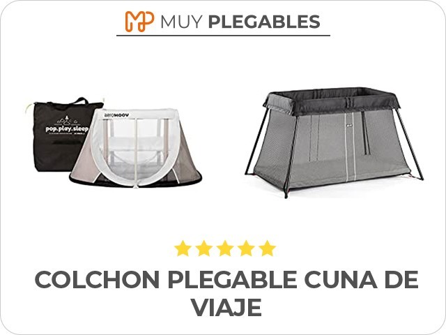 colchon plegable cuna de viaje