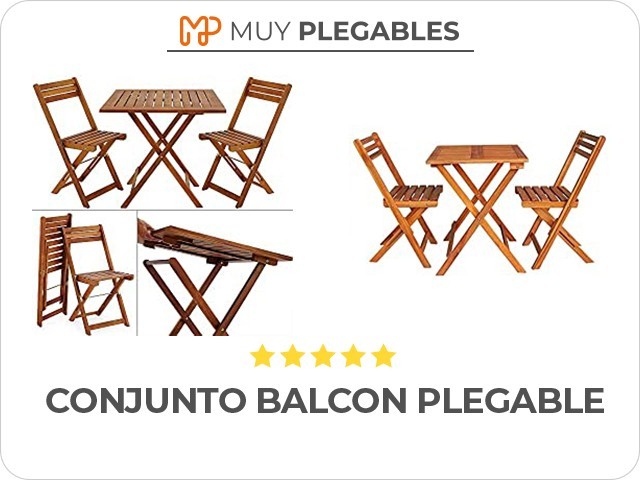 conjunto balcon plegable