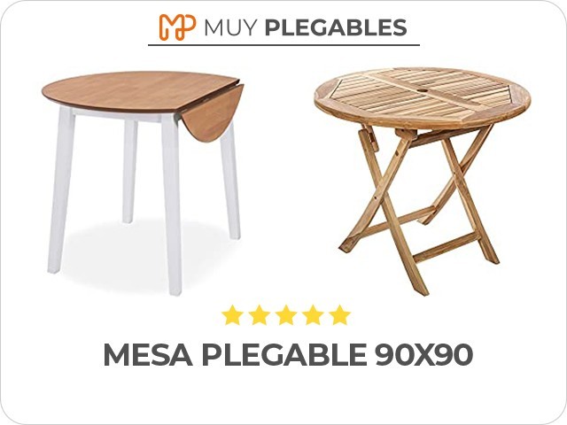 mesa plegable 90x90