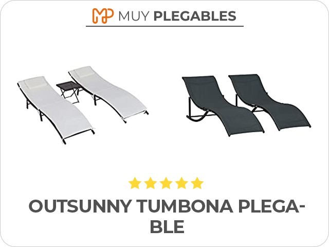 outsunny tumbona plegable