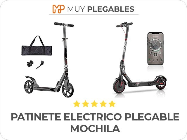 patinete electrico plegable mochila