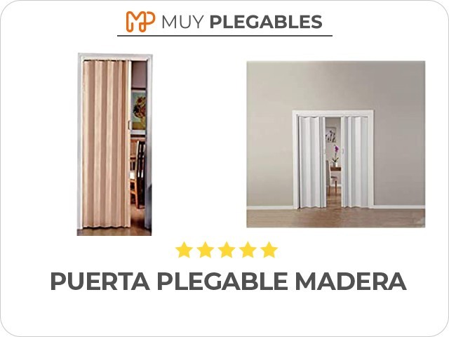 puerta plegable madera