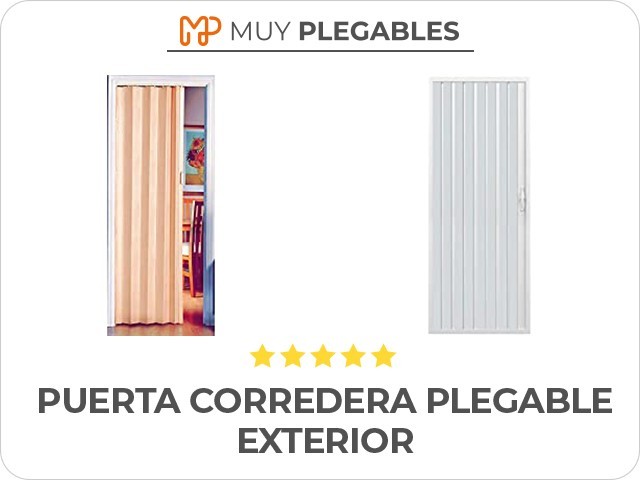 puerta corredera plegable exterior