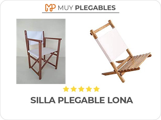 silla plegable lona