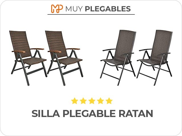 silla plegable ratan