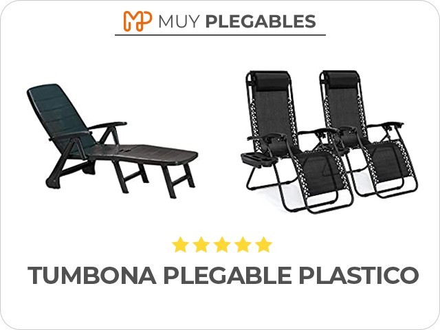 tumbona plegable plastico