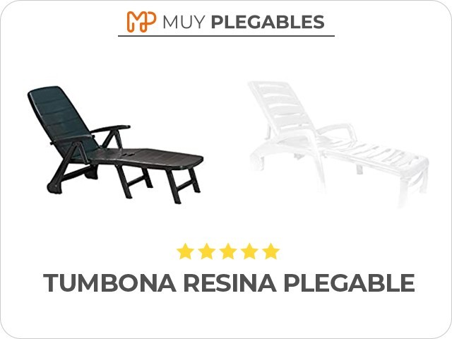 tumbona resina plegable