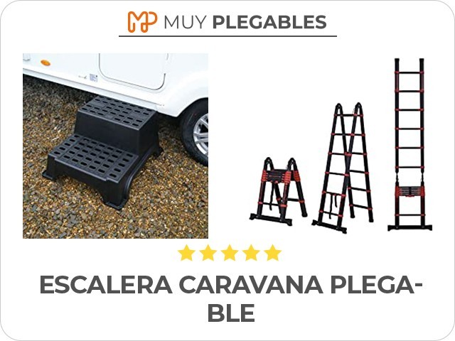 escalera caravana plegable