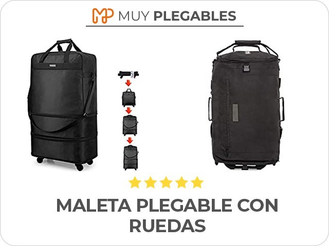 maleta plegable con ruedas