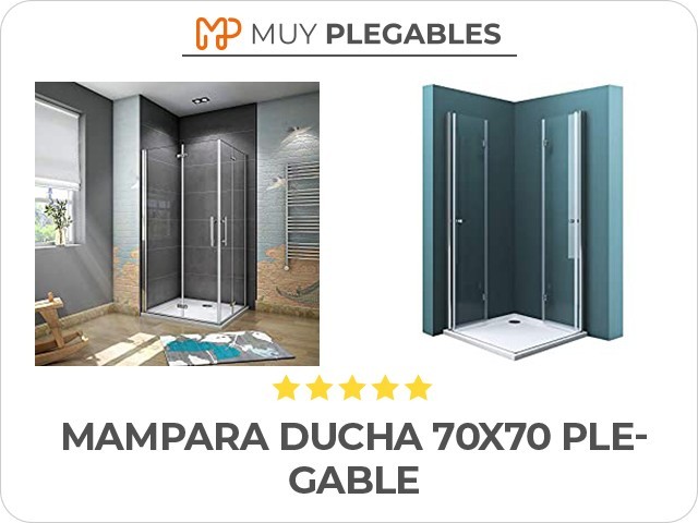 mampara ducha 70x70 plegable