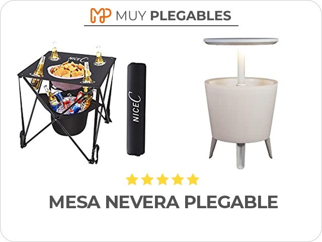 mesa nevera plegable