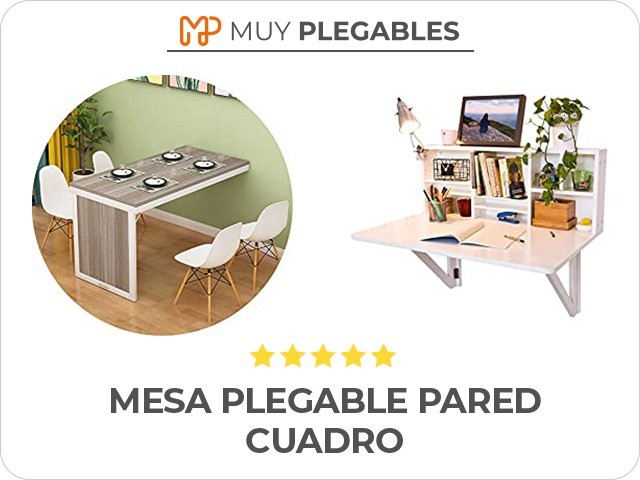 mesa plegable pared cuadro