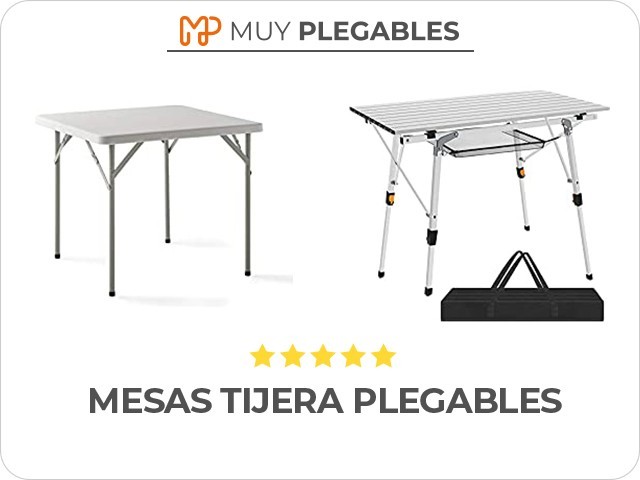 mesas tijera plegables