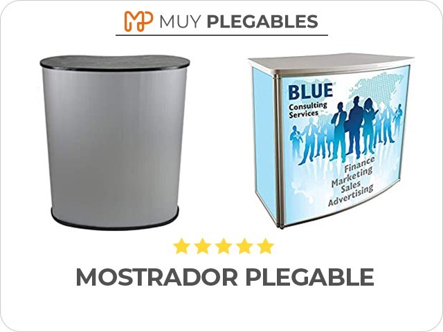 mostrador plegable