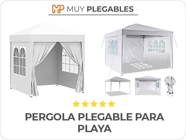 pergola plegable para playa