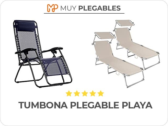 tumbona plegable playa