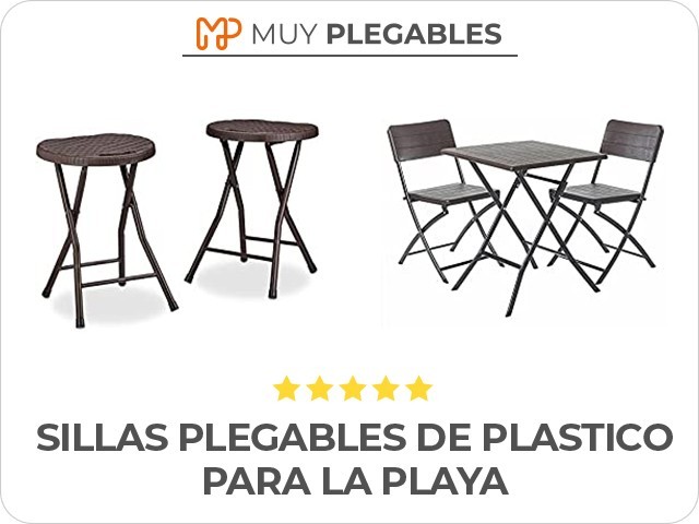 sillas plegables de plastico para la playa