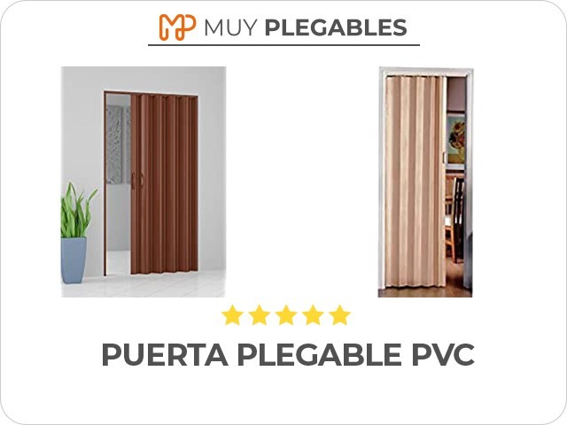 puerta plegable pvc