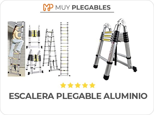 escalera plegable aluminio