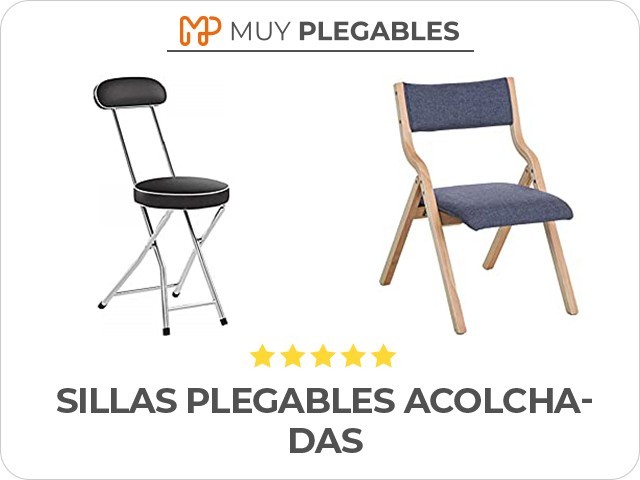 sillas plegables acolchadas