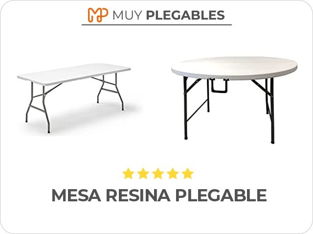 mesa resina plegable