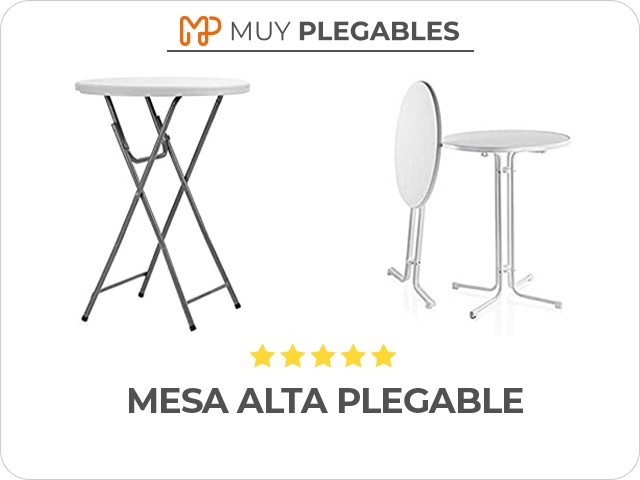 mesa alta plegable